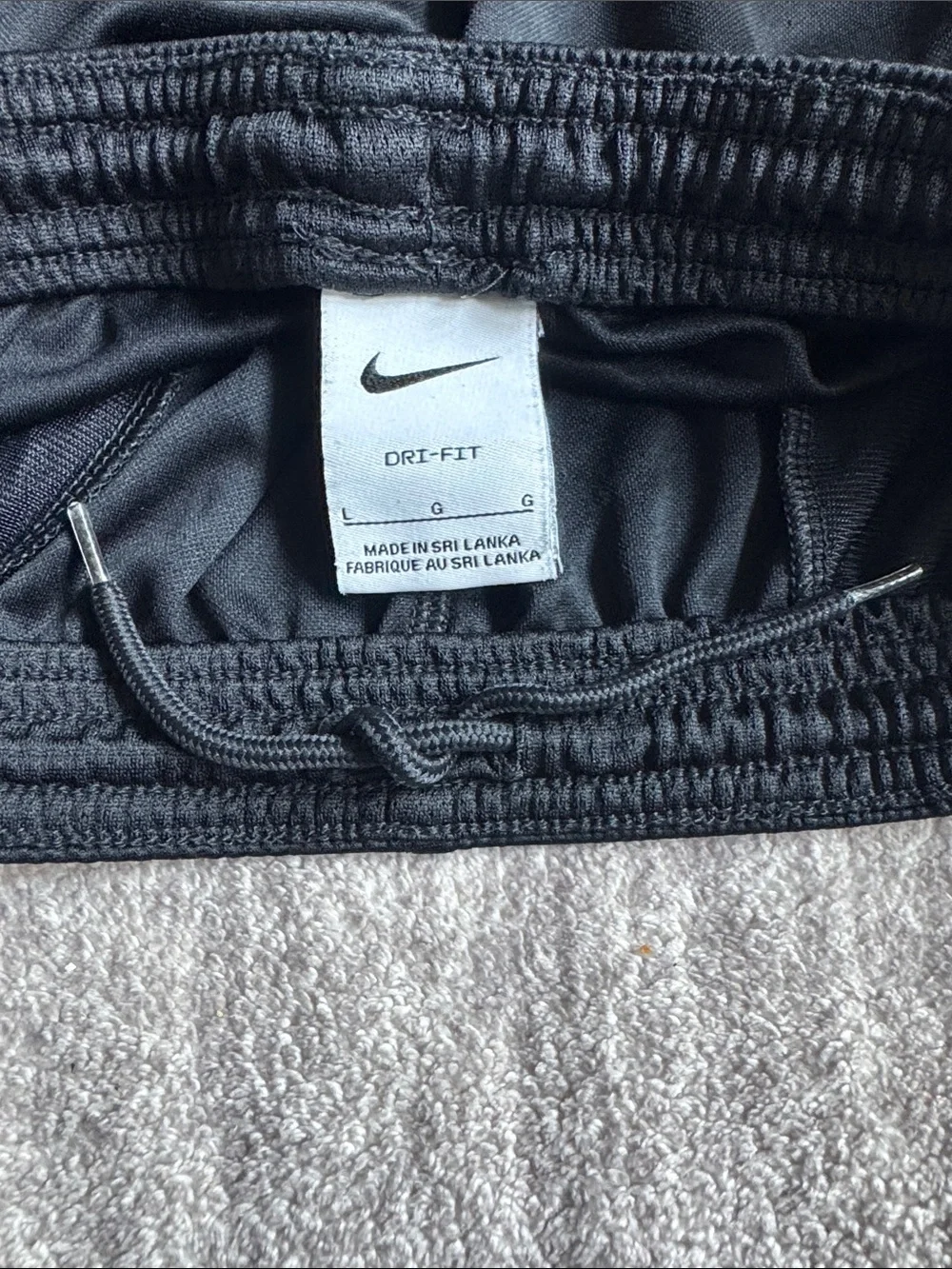 Nike Boys Black Dri Fit Shorts Large Gym Basketball